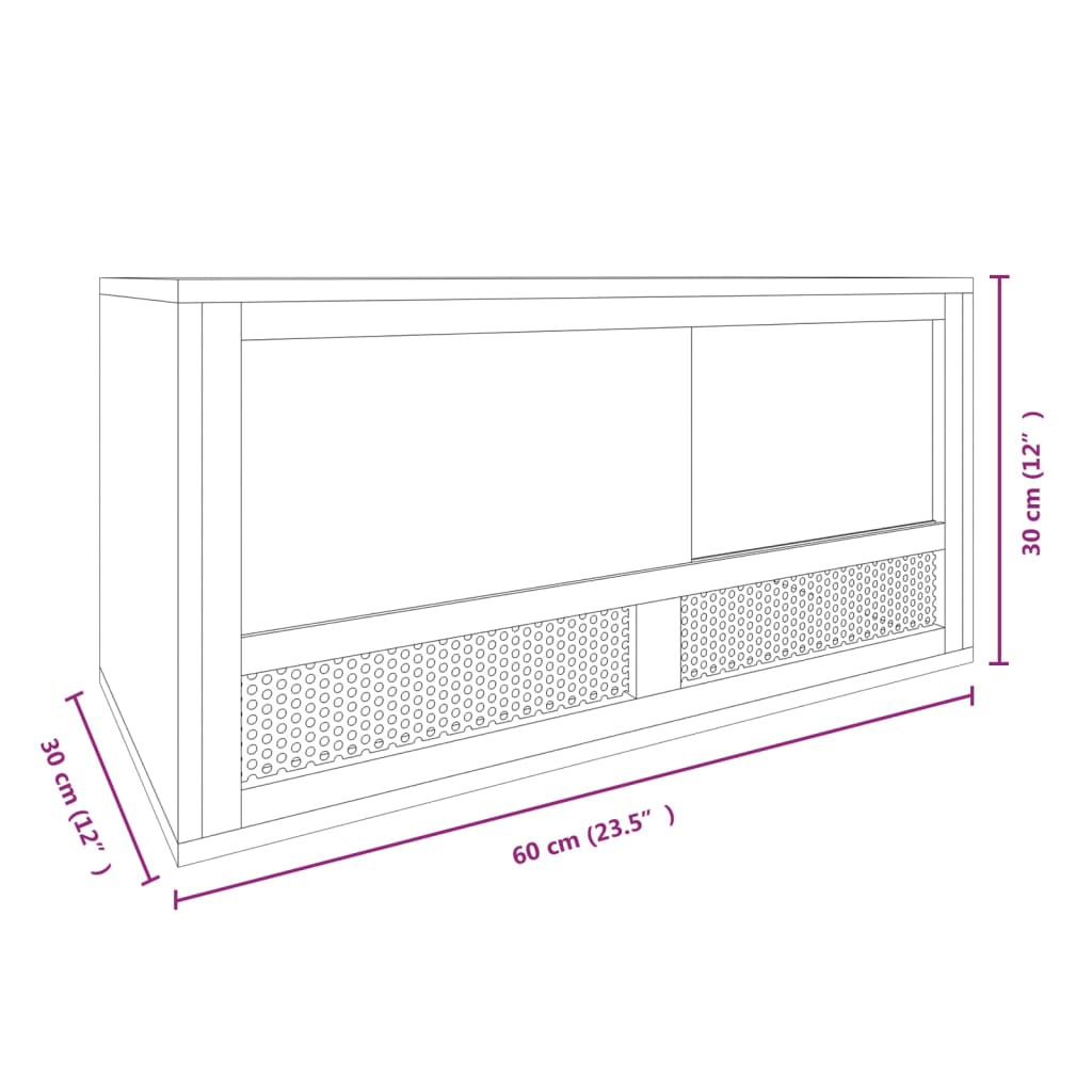 vidaXL Terariu, 60x30x30 cm, lemn prelucrat vidaXL Terariu, 60x30x30 cm, lemn prelucrat