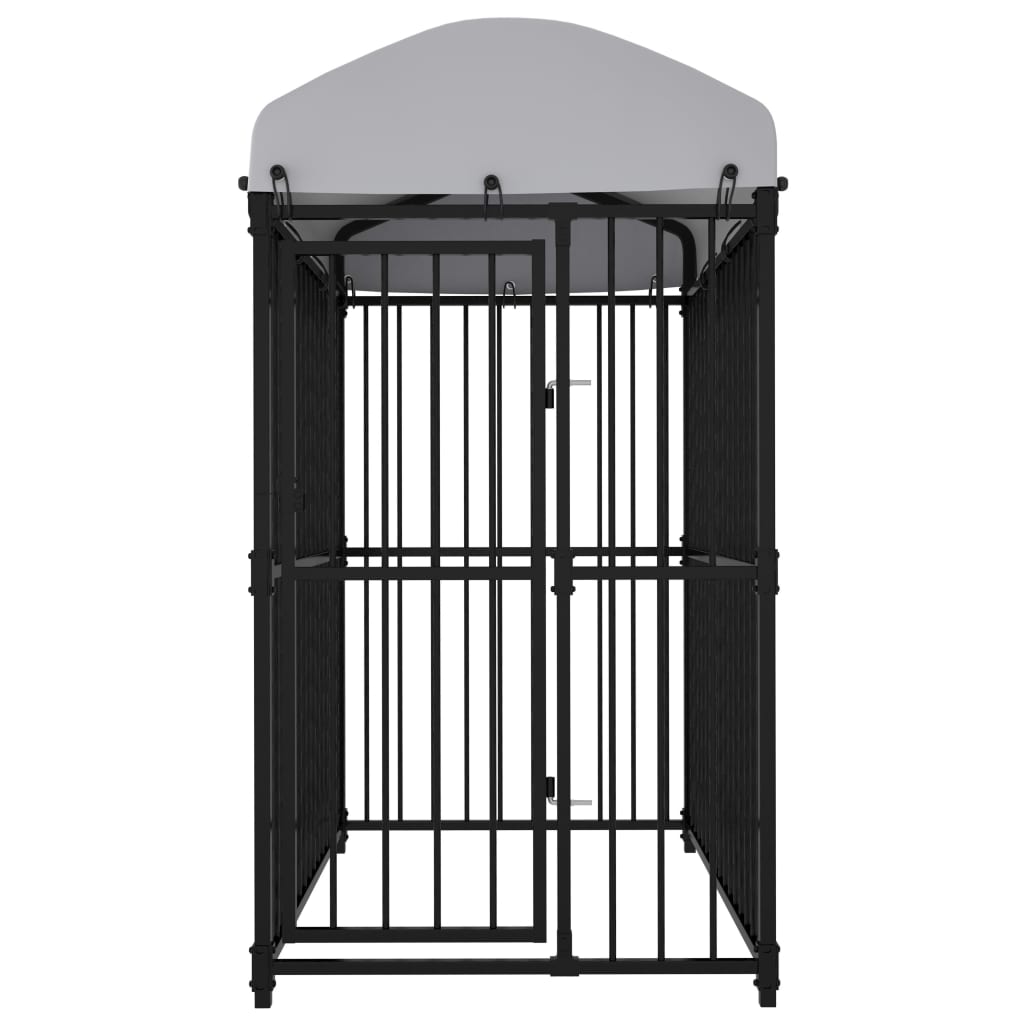 vidaXL Padoc pentru câini de exterior, cu acoperiș, 150 x 100 x 175 cm vidaXL Padoc pentru câini de exterior, cu acoperiș, 150 x 100 x 175 cm