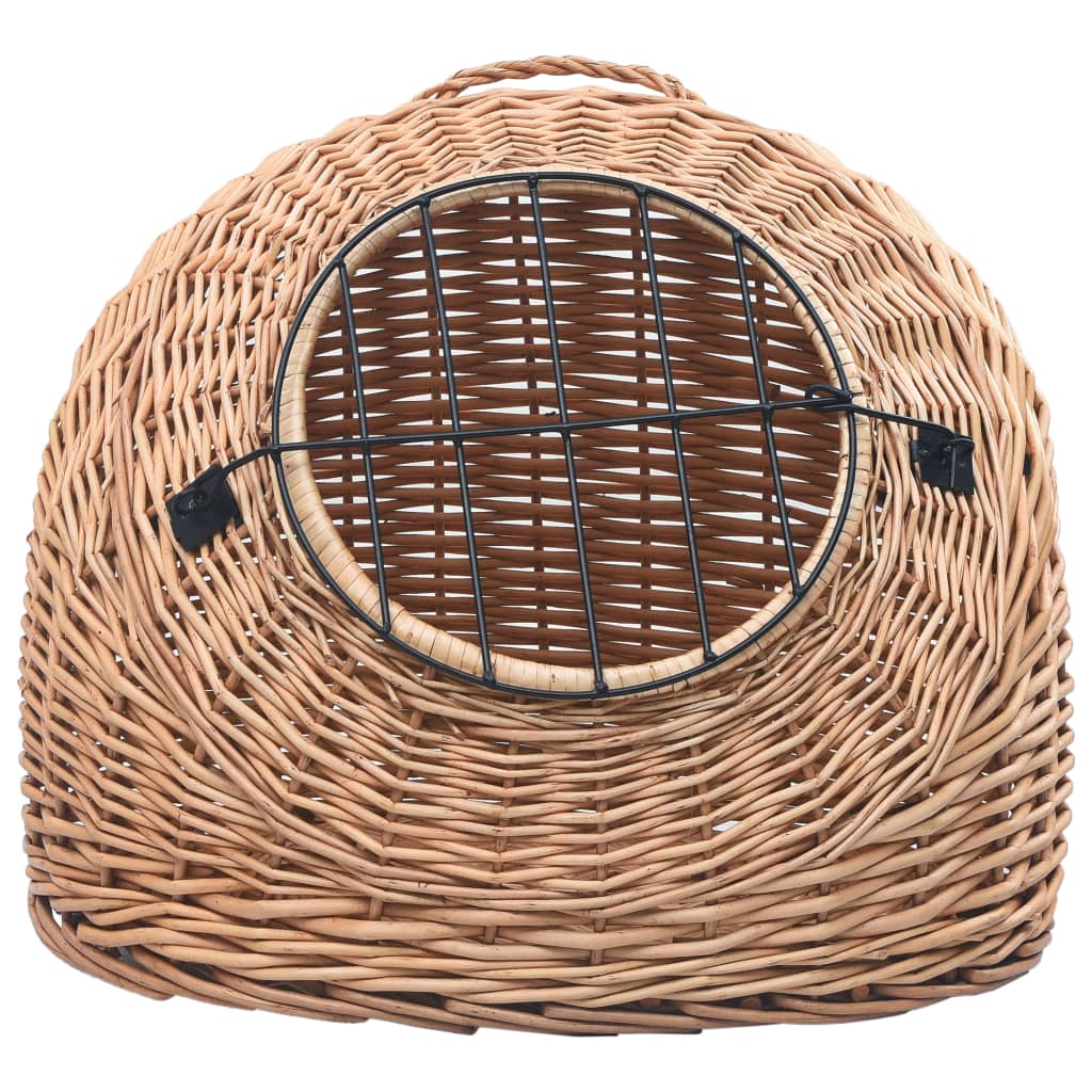 vidaXL Coș de transport pisici, 45 x 35 x 35 cm, răchită naturală vidaXL Coș de transport pisici, 45 x 35 x 35 cm, răchită naturală
