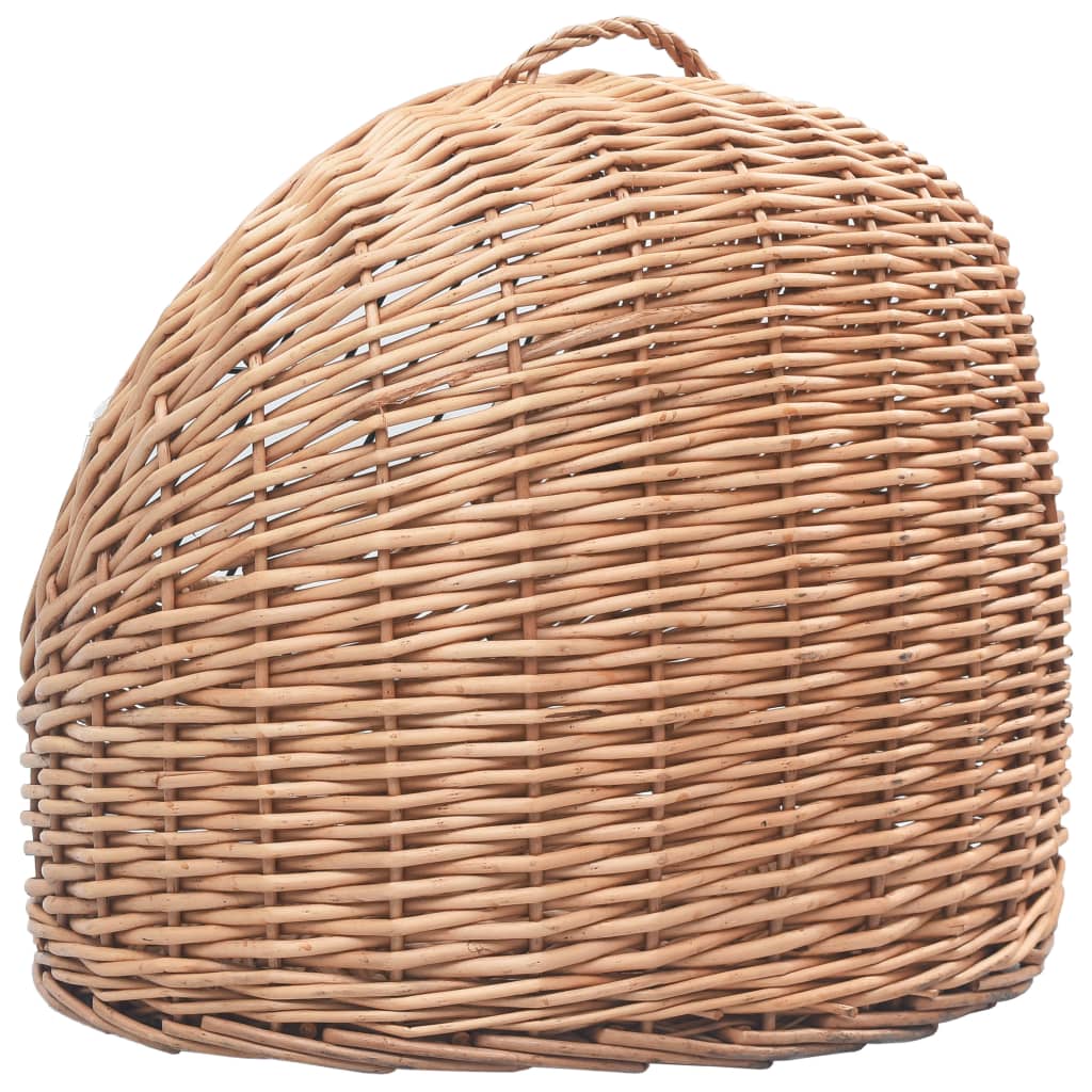 vidaXL Coș de transport pisici, 45 x 35 x 35 cm, răchită naturală vidaXL Coș de transport pisici, 45 x 35 x 35 cm, răchită naturală