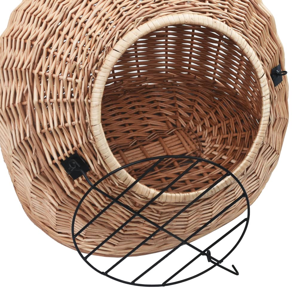 vidaXL Coș transport pentru pisici, 60x45x45 cm, răchită naturală vidaXL Coș transport pentru pisici, 60x45x45 cm, răchită naturală
