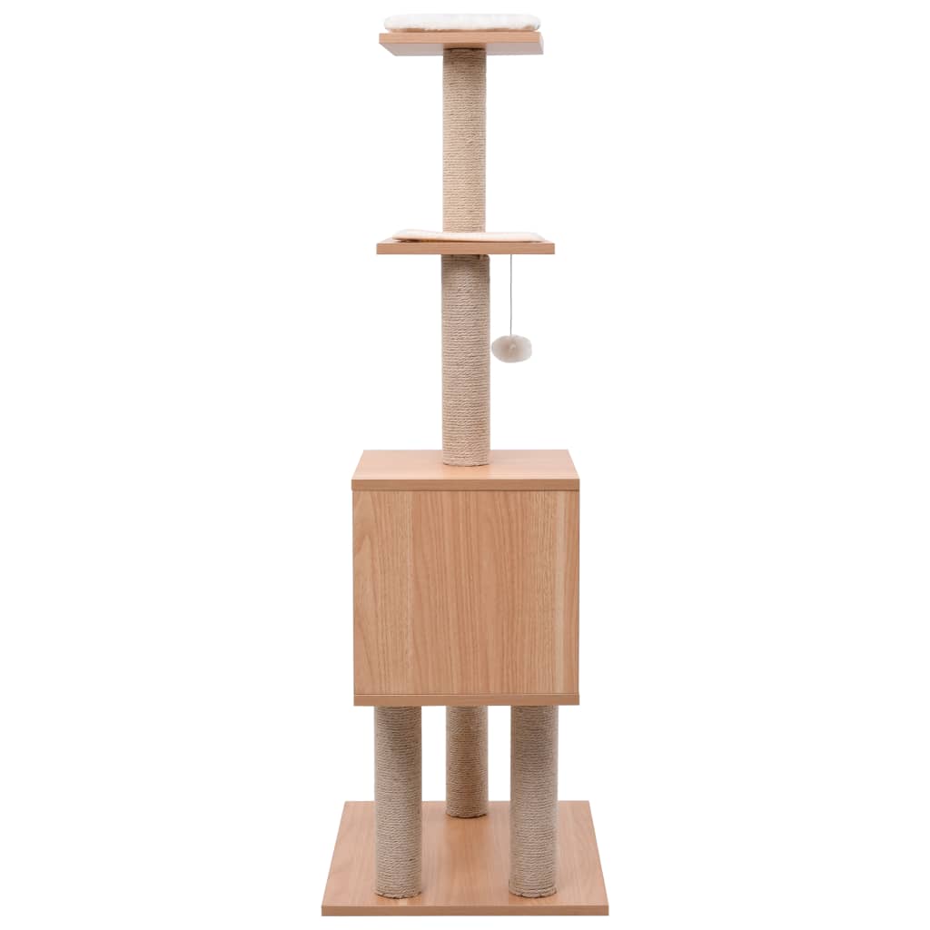 vidaXL Ansamblu pentru pisici, covoraș din funie de sisal, 123 cm vidaXL Ansamblu pentru pisici, covoraș din funie de sisal, 123 cm