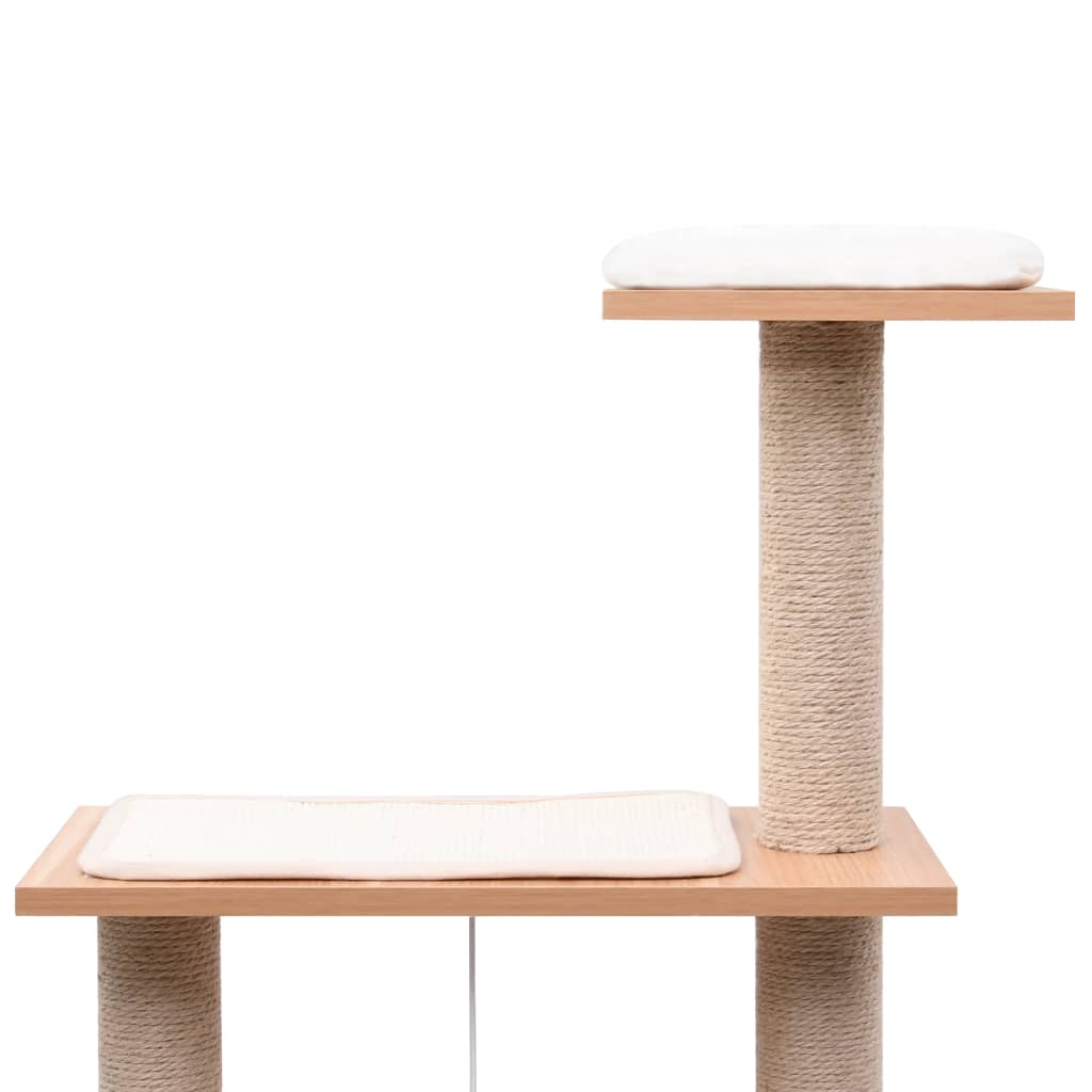 vidaXL Ansamblu pentru pisici, covoraș din funie de sisal, 123 cm vidaXL Ansamblu pentru pisici, covoraș din funie de sisal, 123 cm