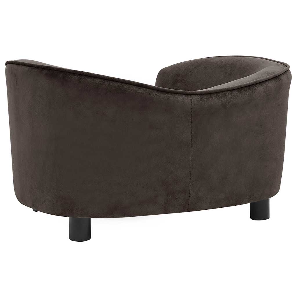 vidaXL Canapea pentru câini, maro, 69 x 49 x 40 cm, pluș vidaXL Canapea pentru câini, maro, 69 x 49 x 40 cm, pluș