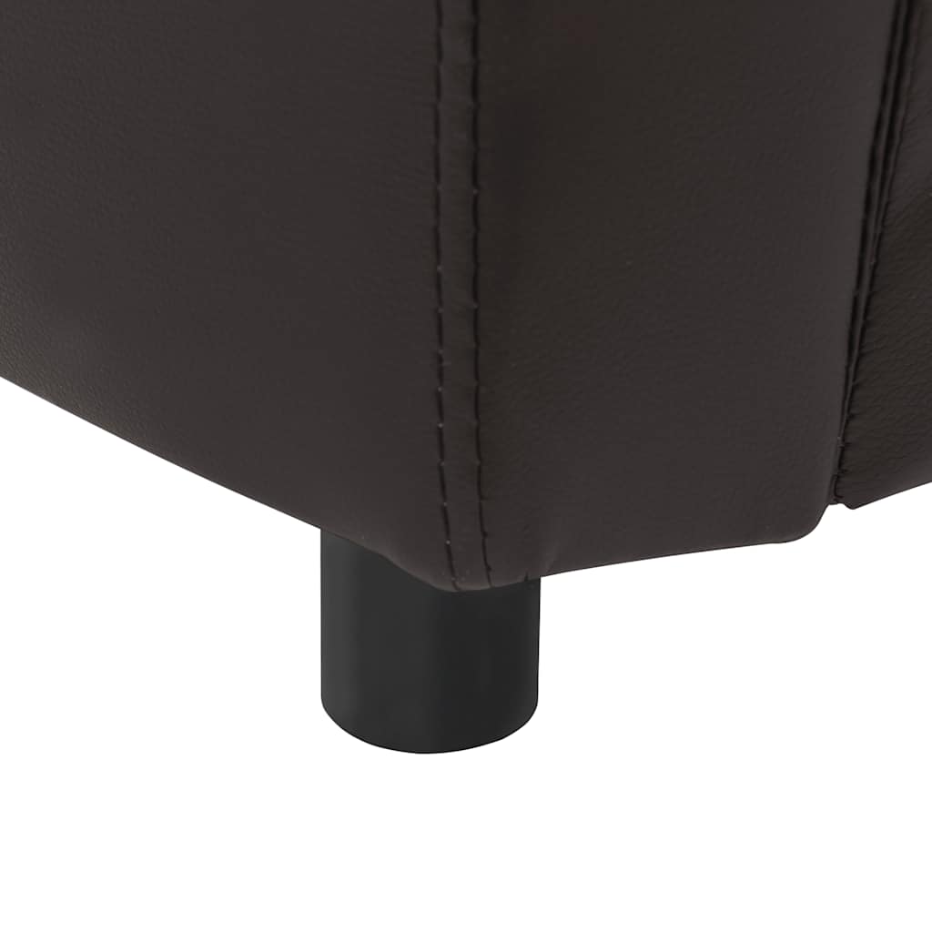 vidaXL Canapea pentru câini, maro, 67x41x39 cm, piele ecologică vidaXL Canapea pentru câini, maro, 67x41x39 cm, piele ecologică
