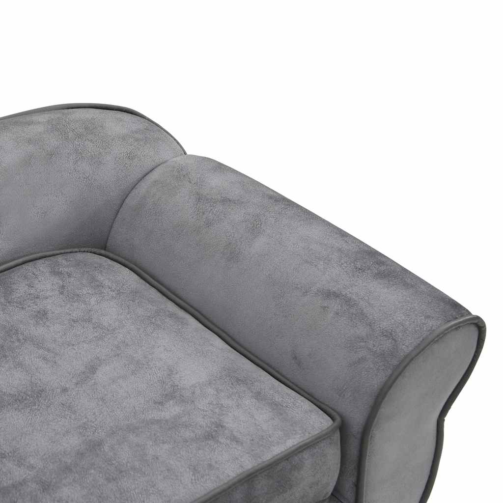 vidaXL Canapea pentru câini, gri, 72 x 45 x 30 cm, pluș vidaXL Canapea pentru câini, gri, 72 x 45 x 30 cm, pluș