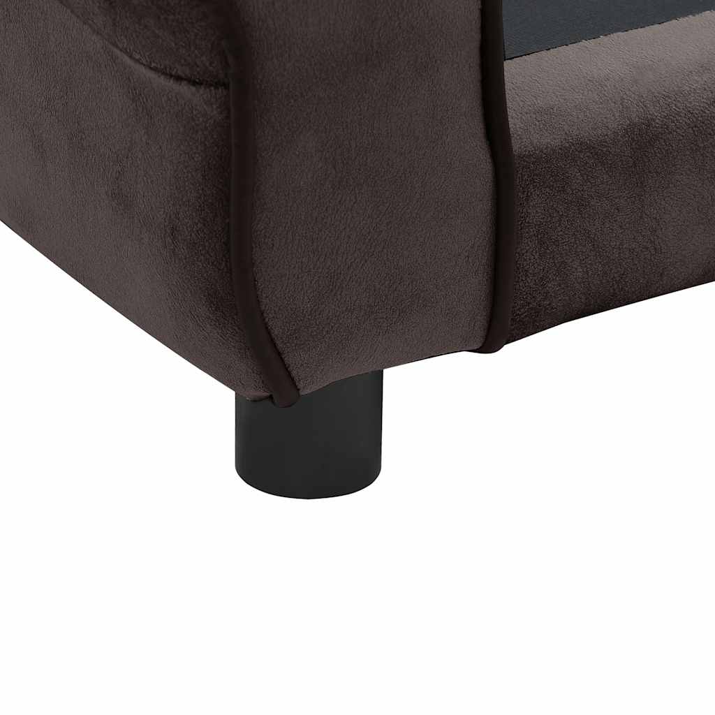 vidaXL Canapea pentru câini, maro, 72 x 45 x 30 cm, pluș vidaXL Canapea pentru câini, maro, 72 x 45 x 30 cm, pluș