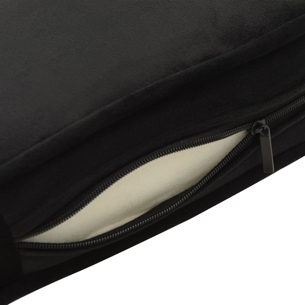 vidaXL Canapea pentru câini, negru, 81x43x31cm, pluș & piele ecologică vidaXL Canapea pentru câini, negru, 81x43x31cm, pluș & piele ecologică