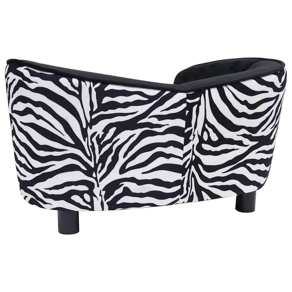 vidaXL Canapea pentru câini, negru, 68 x 38 x 38 cm, pluș vidaXL Canapea pentru câini, negru, 68 x 38 x 38 cm, pluș