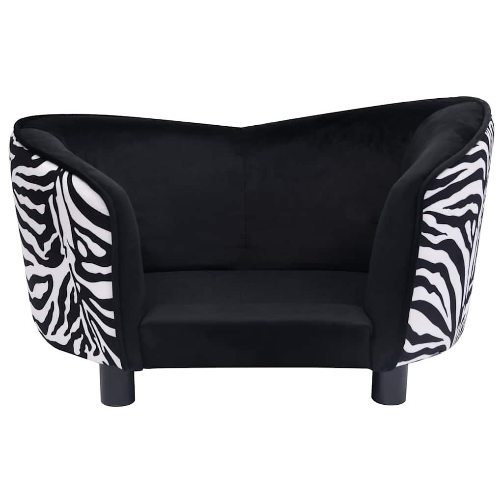 vidaXL Canapea pentru câini, negru, 68 x 38 x 38 cm, pluș vidaXL Canapea pentru câini, negru, 68 x 38 x 38 cm, pluș