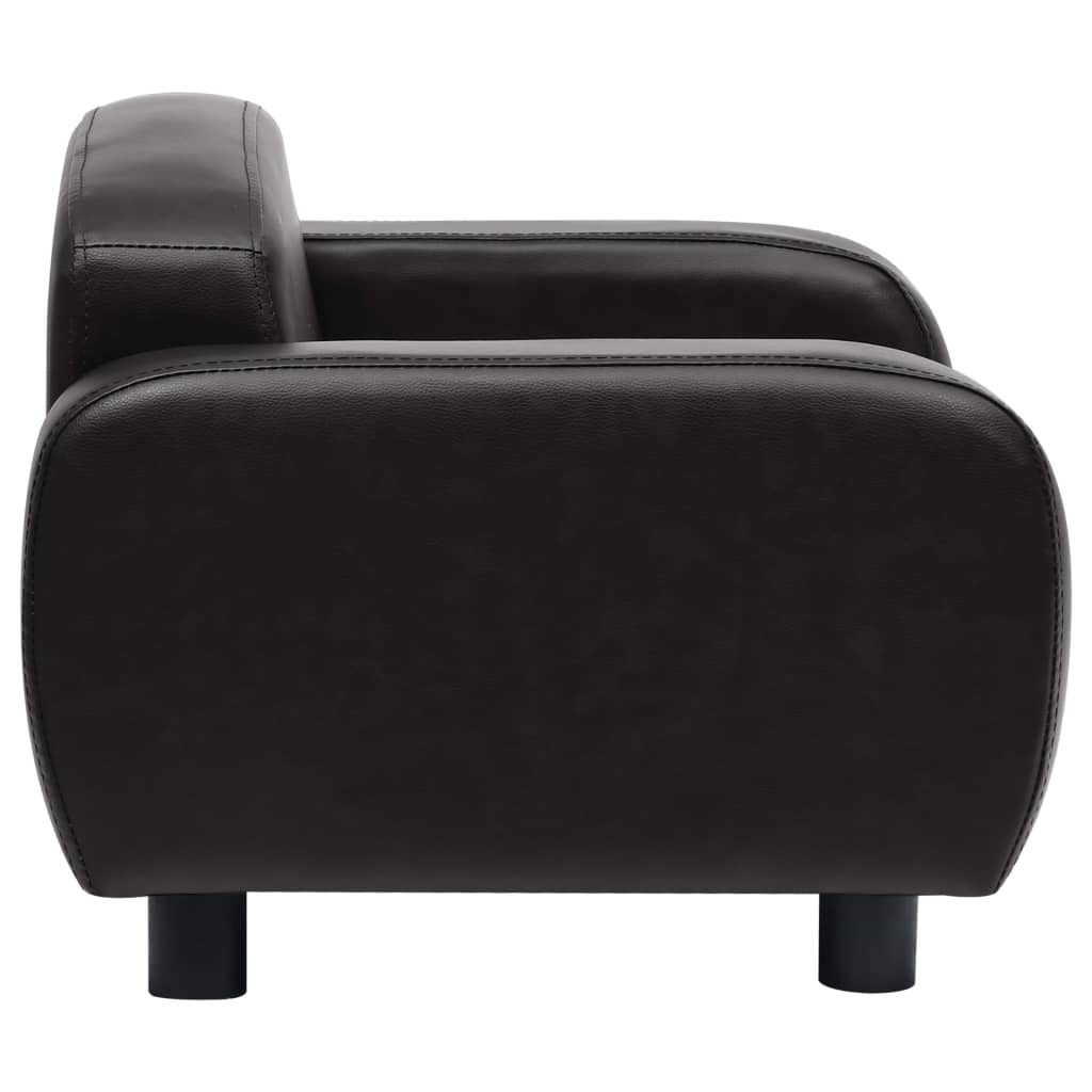 vidaXL Canapea pentru câini, negru, 80 x 50 x 40 cm, piele ecologică vidaXL Canapea pentru câini, negru, 80 x 50 x 40 cm, piele ecologică