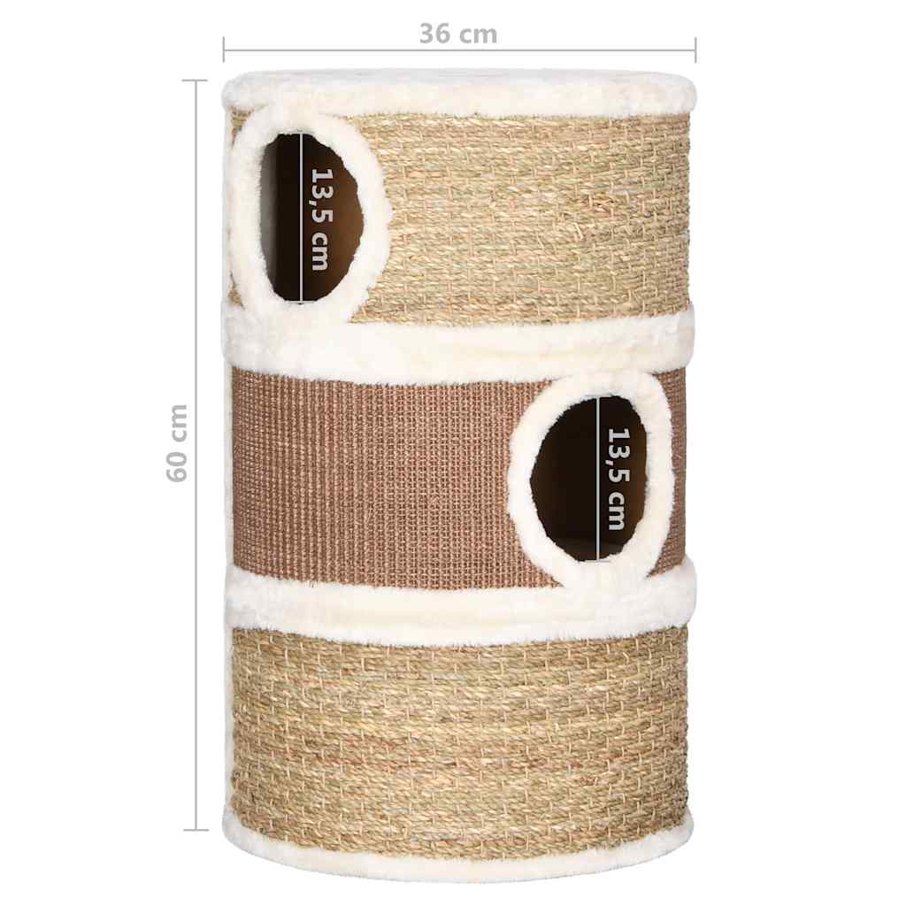 vidaXL Butoiaș de zgâriat pentru pisici, 60 cm, iarbă de mare vidaXL Butoiaș de zgâriat pentru pisici, 60 cm, iarbă de mare