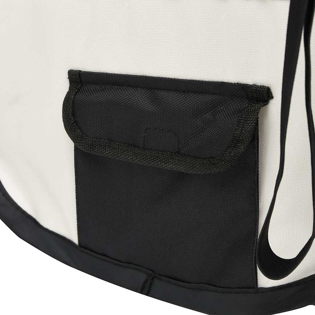 vidaXL Țarc de câini pliabil cu sac de transport, negru, 90x90x58 cm vidaXL Țarc de câini pliabil cu sac de transport, negru, 90x90x58 cm