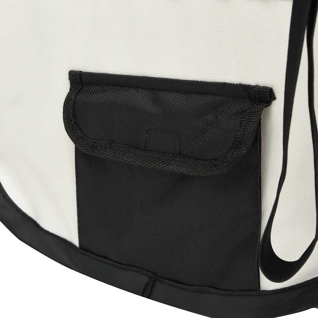 vidaXL Țarc de câini pliabil cu sac de transport, negru, 125x125x61 cm vidaXL Țarc de câini pliabil cu sac de transport, negru, 125x125x61 cm