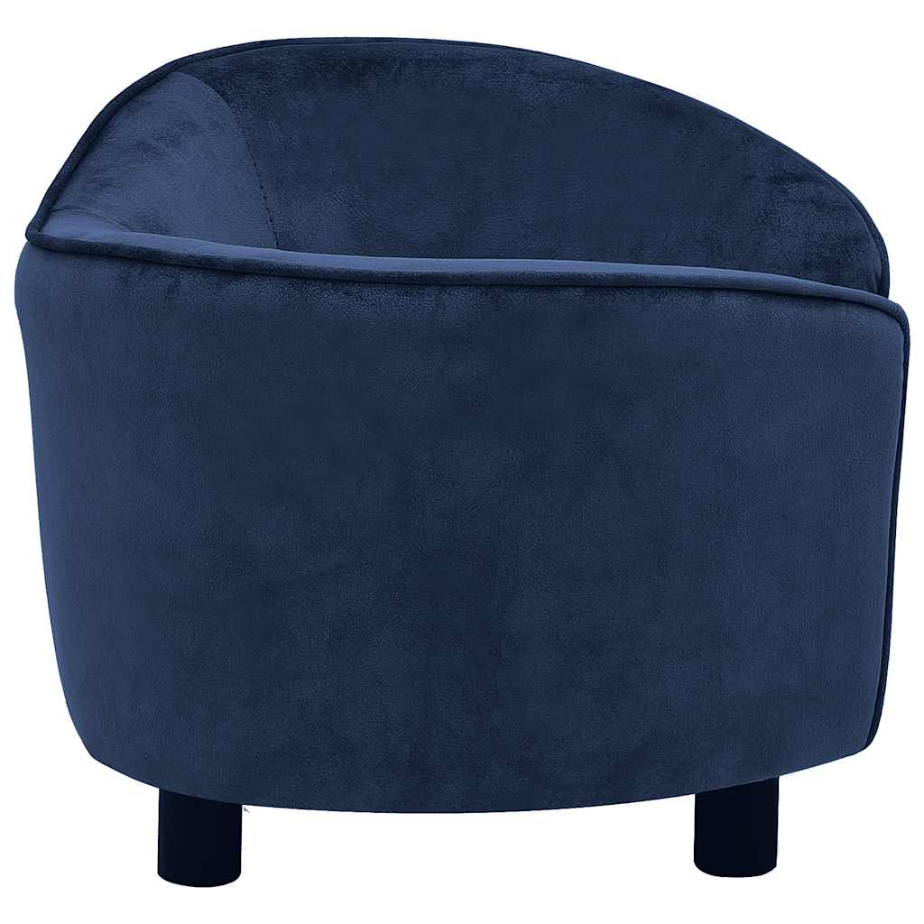 vidaXL Canapea pentru câini, albastru, 69x49x40 cm, pluș vidaXL Canapea pentru câini, albastru, 69x49x40 cm, pluș