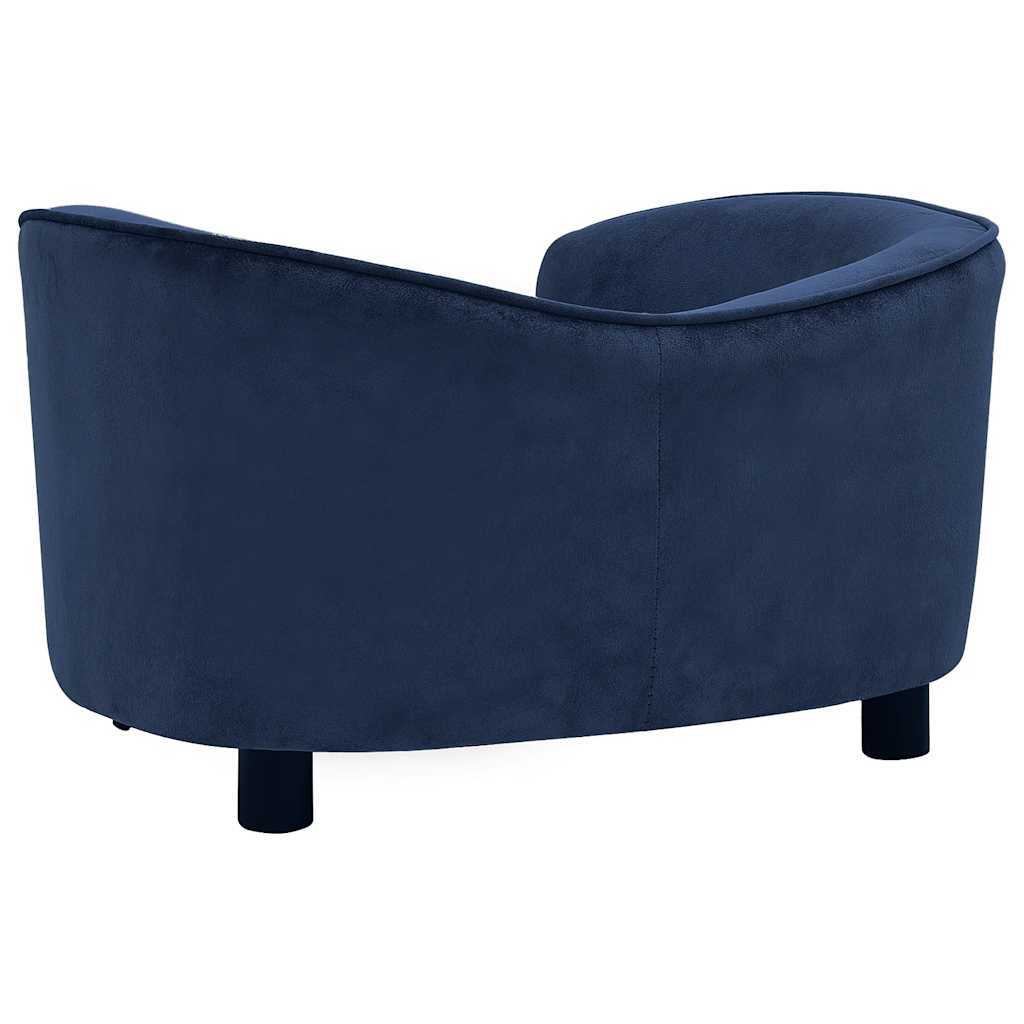 vidaXL Canapea pentru câini, albastru, 69x49x40 cm, pluș vidaXL Canapea pentru câini, albastru, 69x49x40 cm, pluș