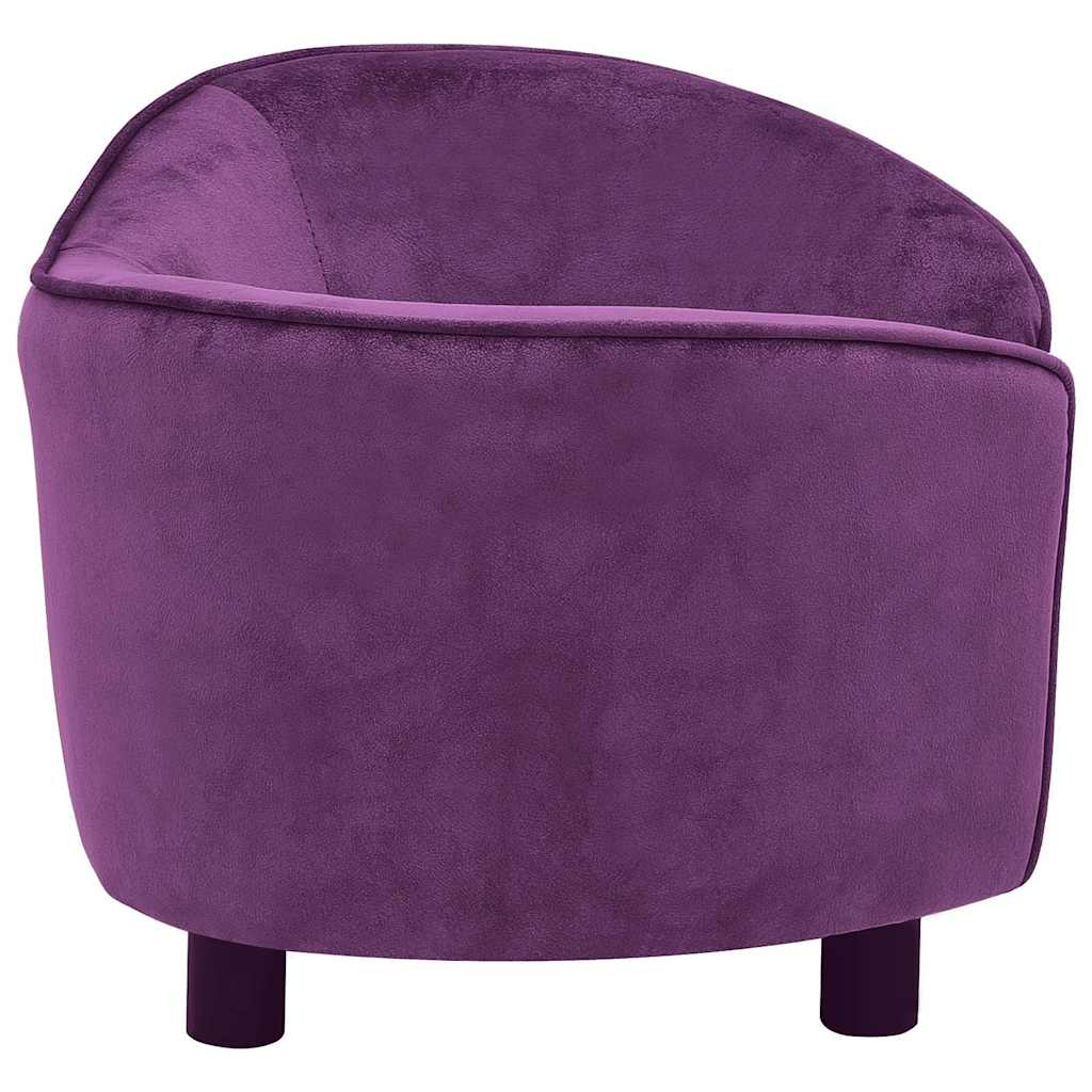 vidaXL Canapea pentru câini, vișiniu, 69x49x40 cm, pluș vidaXL Canapea pentru câini, vișiniu, 69x49x40 cm, pluș
