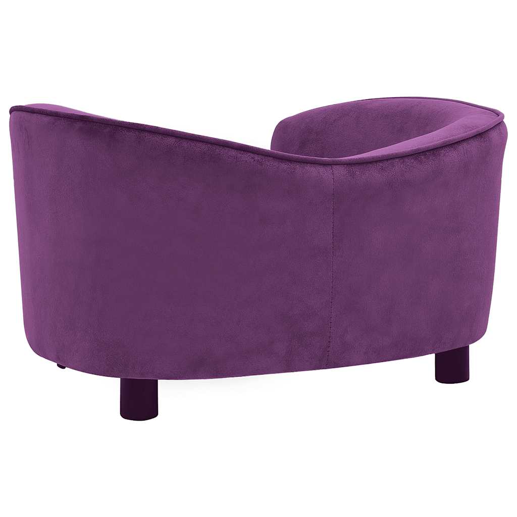 vidaXL Canapea pentru câini, vișiniu, 69x49x40 cm, pluș vidaXL Canapea pentru câini, vișiniu, 69x49x40 cm, pluș