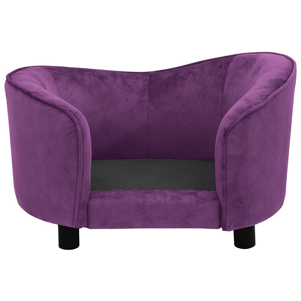 vidaXL Canapea pentru câini, vișiniu, 69x49x40 cm, pluș vidaXL Canapea pentru câini, vișiniu, 69x49x40 cm, pluș