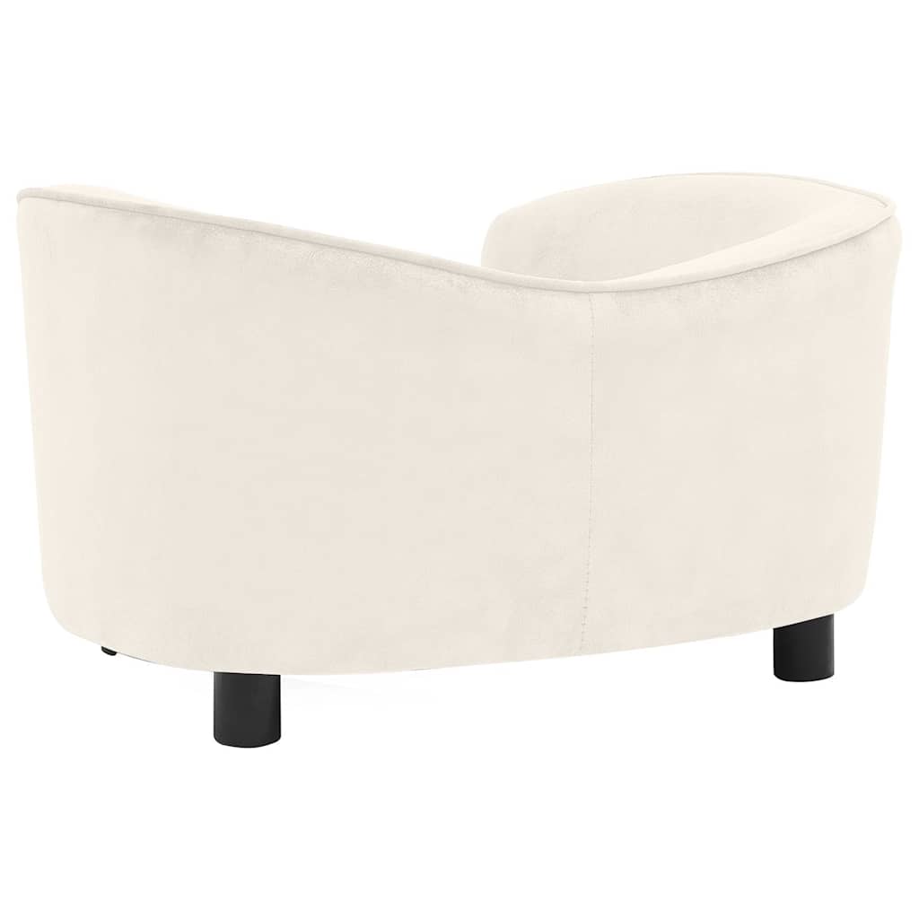vidaXL Canapea pentru câini, crem, 69x49x40 cm, pluș vidaXL Canapea pentru câini, crem, 69x49x40 cm, pluș