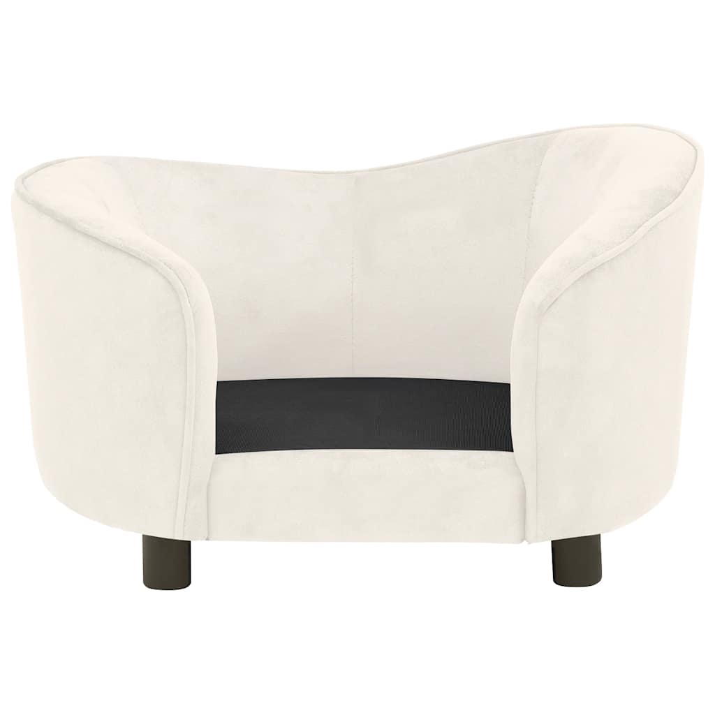 vidaXL Canapea pentru câini, crem, 69x49x40 cm, pluș vidaXL Canapea pentru câini, crem, 69x49x40 cm, pluș
