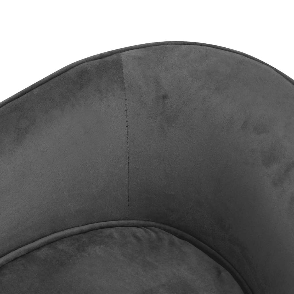 vidaXL Canapea de câini gri închis 69x49x40 cm, pluș/piele ecologică vidaXL Canapea de câini gri închis 69x49x40 cm, pluș/piele ecologică