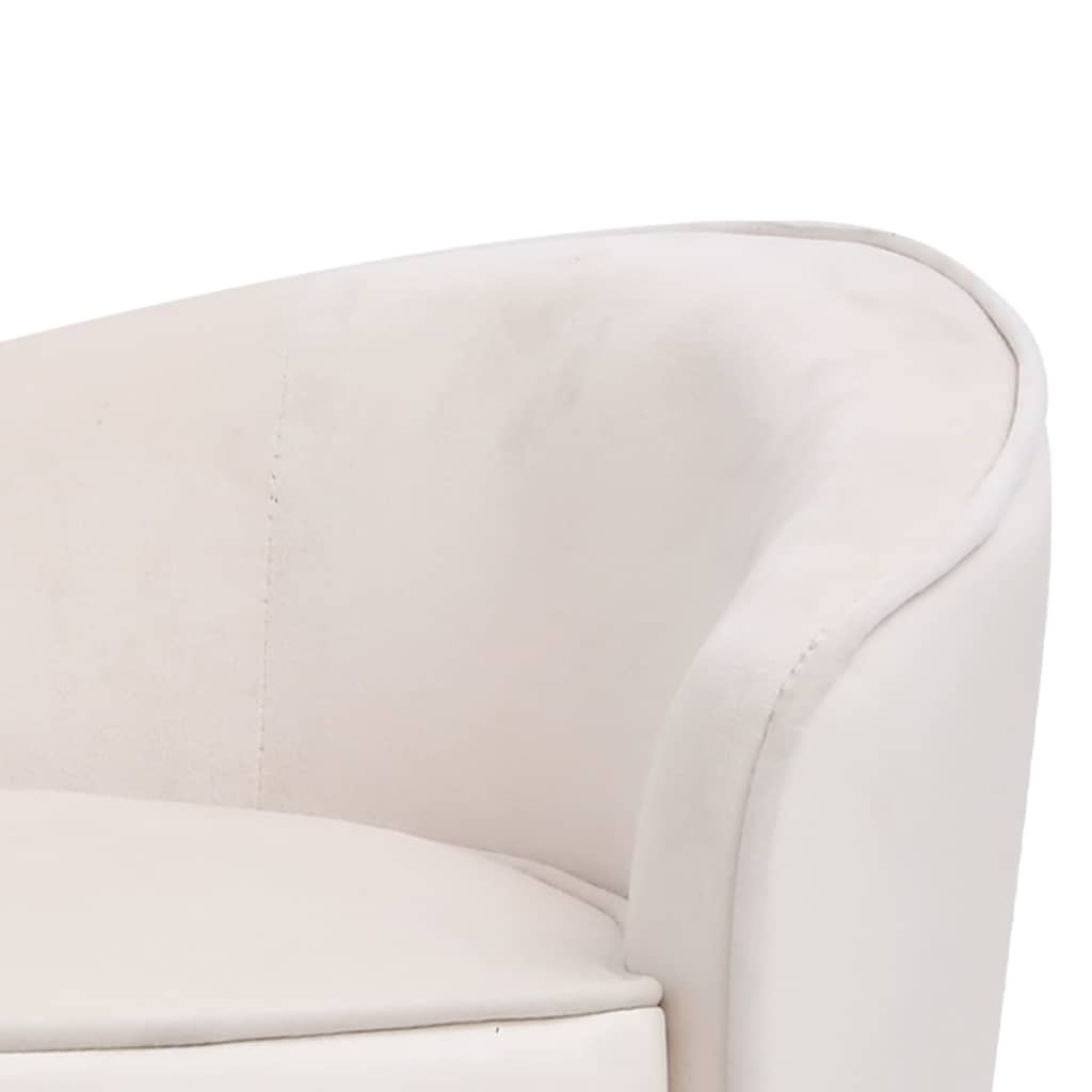vidaXL Canapea pentru câini crem 69x49x40 cm, pluș/piele ecologică vidaXL Canapea pentru câini crem 69x49x40 cm, pluș/piele ecologică