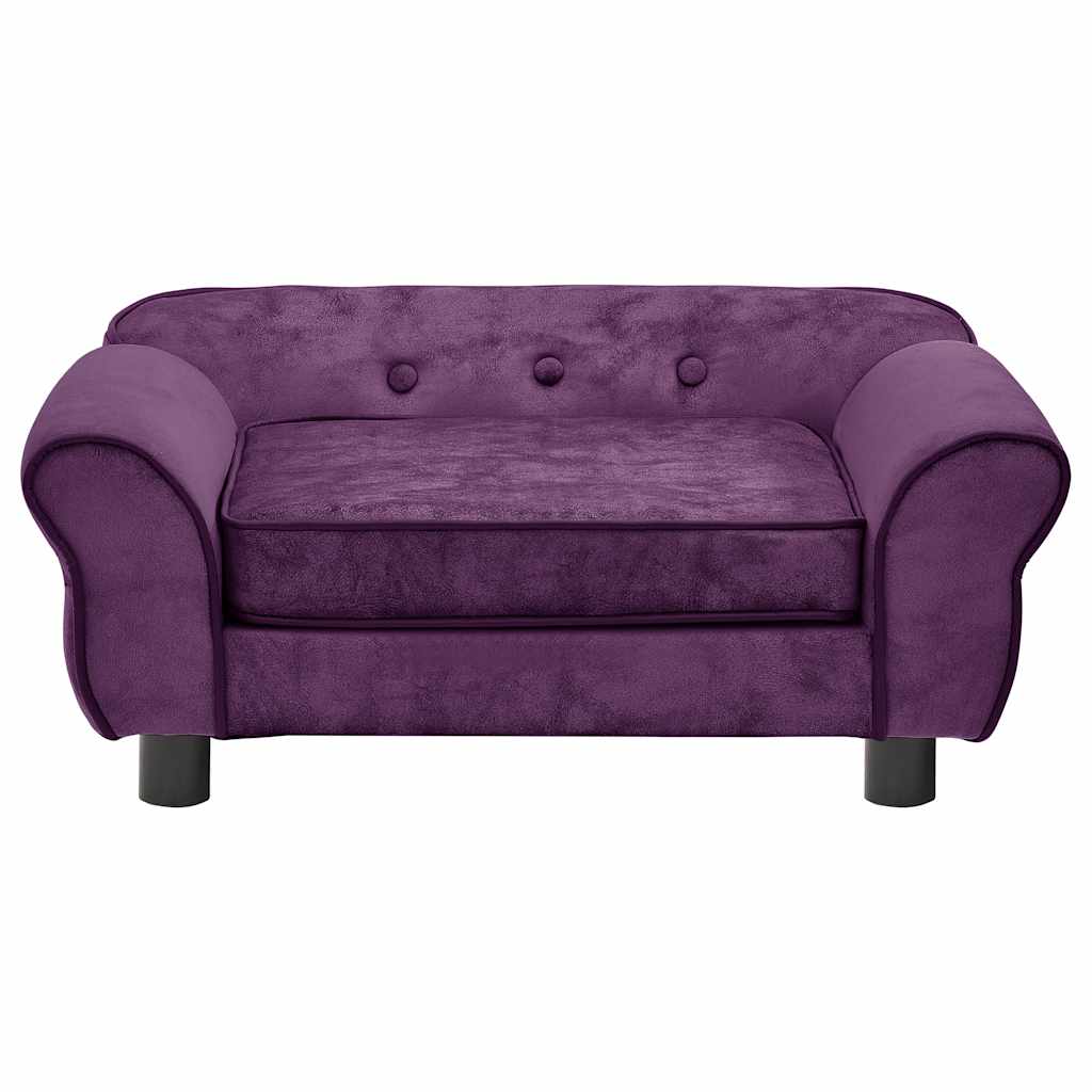 vidaXL Canapea pentru câini, vișiniu, 72x45x30 cm, pluș vidaXL Canapea pentru câini, vișiniu, 72x45x30 cm, pluș