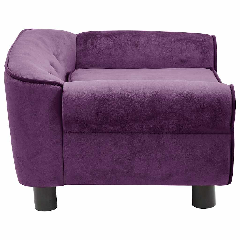 vidaXL Canapea pentru câini, vișiniu, 72x45x30 cm, pluș vidaXL Canapea pentru câini, vișiniu, 72x45x30 cm, pluș