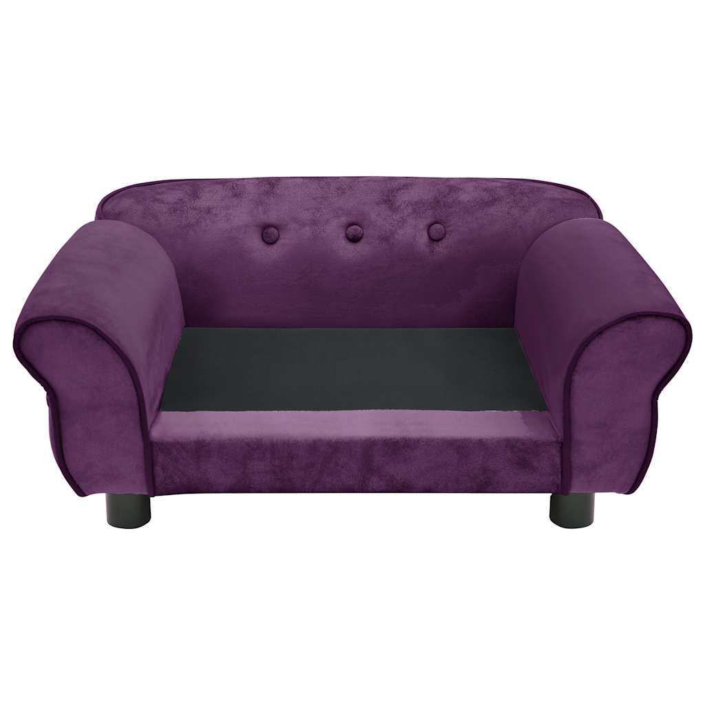 vidaXL Canapea pentru câini, vișiniu, 72x45x30 cm, pluș vidaXL Canapea pentru câini, vișiniu, 72x45x30 cm, pluș