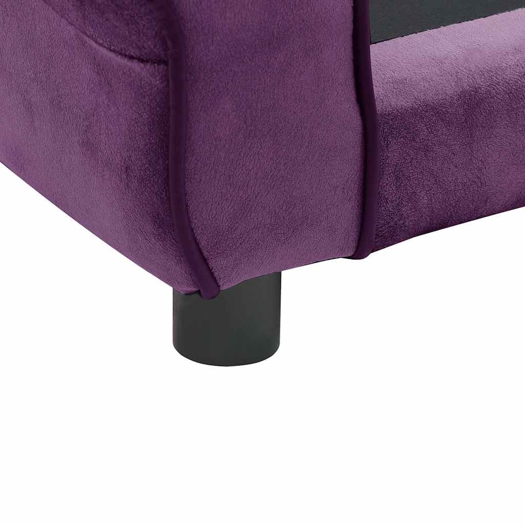 vidaXL Canapea pentru câini, vișiniu, 72x45x30 cm, pluș vidaXL Canapea pentru câini, vișiniu, 72x45x30 cm, pluș