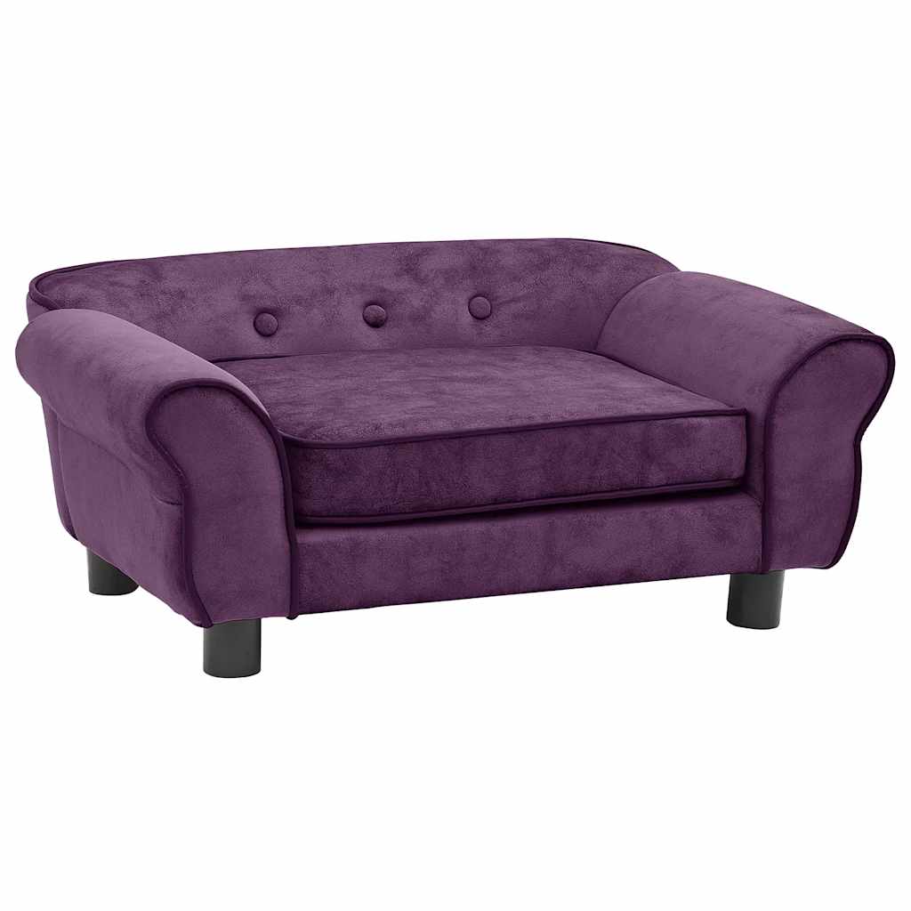 vidaXL Canapea pentru câini, vișiniu, 72x45x30 cm, pluș vidaXL Canapea pentru câini, vișiniu, 72x45x30 cm, pluș