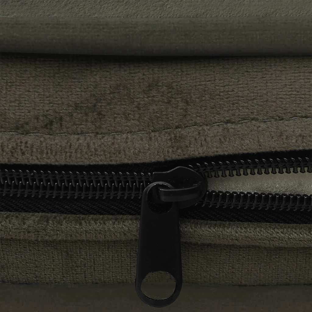 vidaXL Canapea pentru câini, gri închis, 67x47x36 cm, pluș