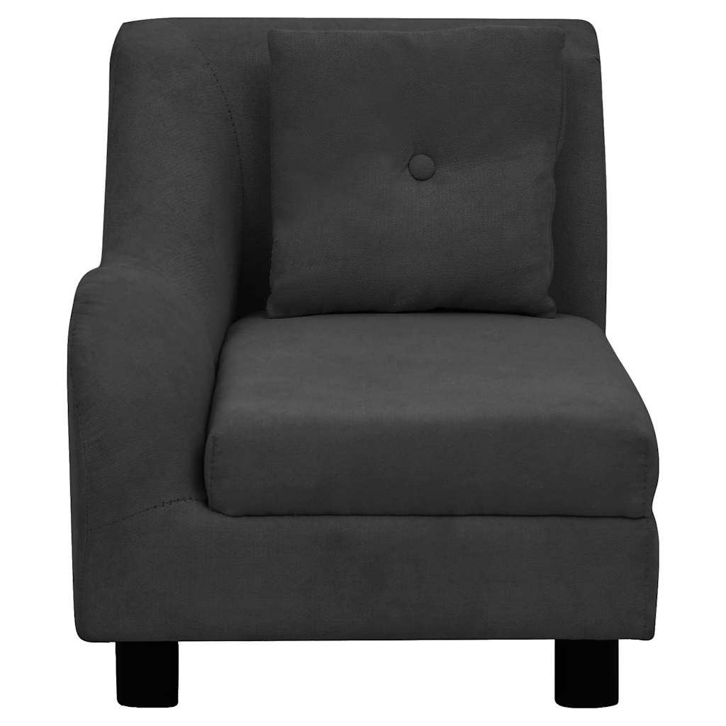vidaXL Canapea pentru câini cu pernă, negru, 83x44x44 cm, pluș vidaXL Canapea pentru câini cu pernă, negru, 83x44x44 cm, pluș