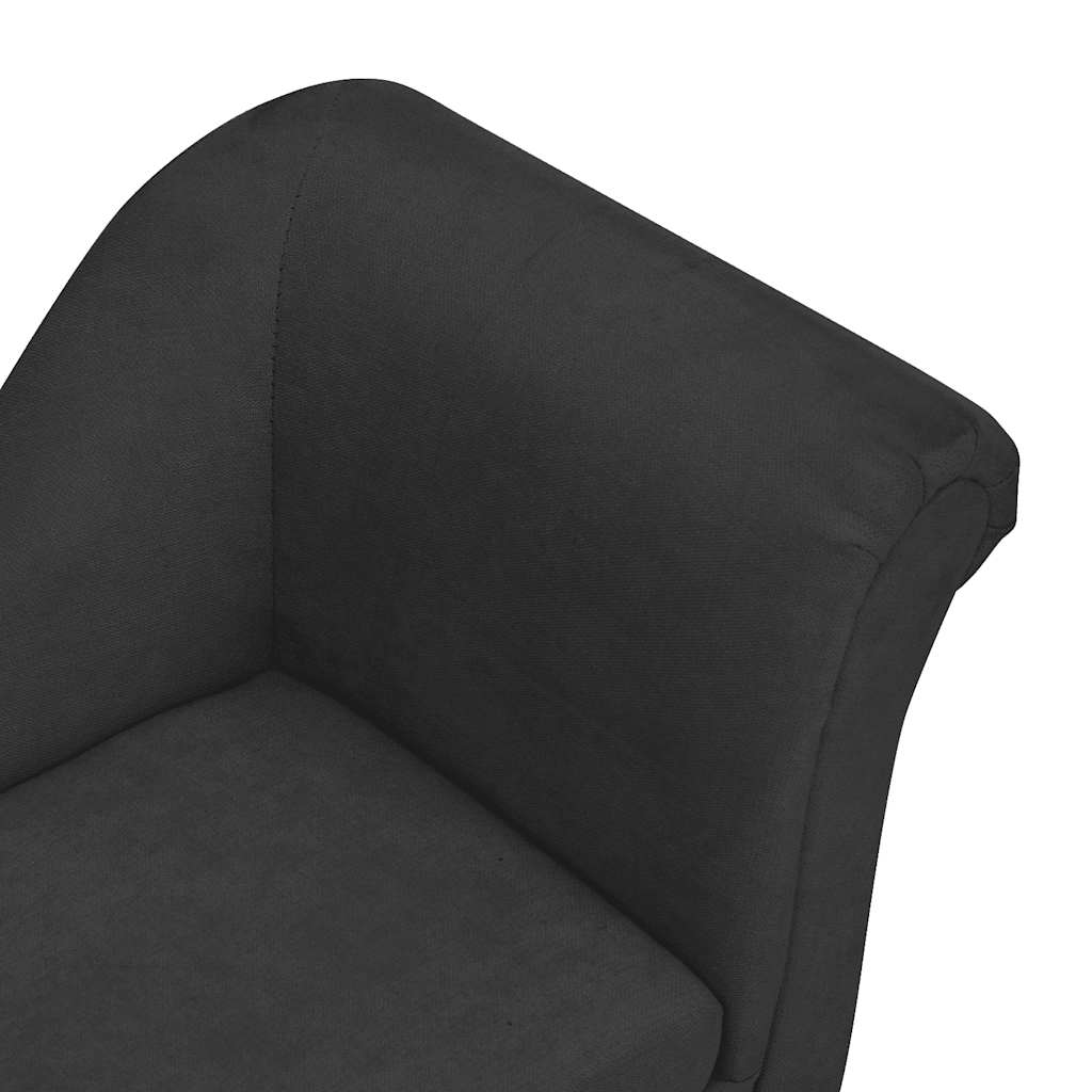 vidaXL Canapea pentru câini cu pernă, negru, 83x44x44 cm, pluș vidaXL Canapea pentru câini cu pernă, negru, 83x44x44 cm, pluș