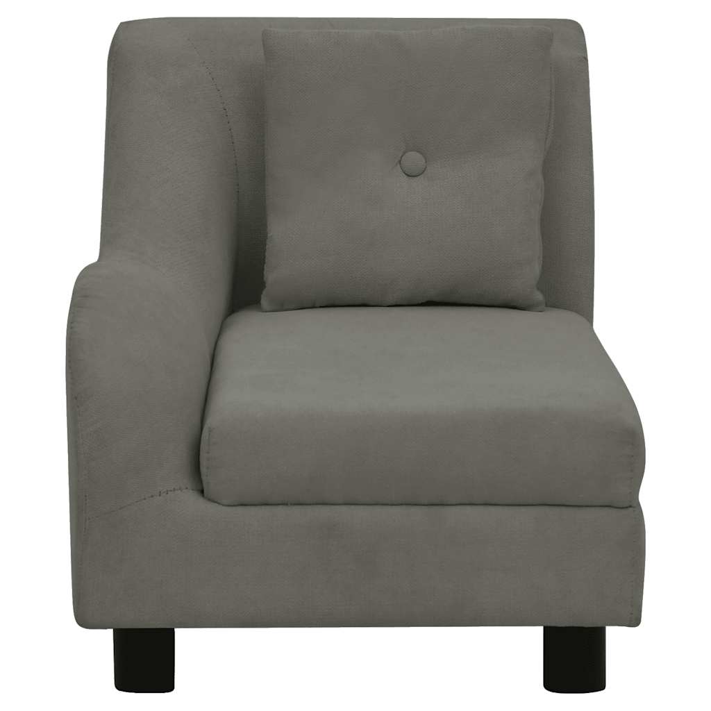 vidaXL Canapea pentru câini cu pernă, gri închis, 83x44x44 cm, pluș vidaXL Canapea pentru câini cu pernă, gri închis, 83x44x44 cm, pluș
