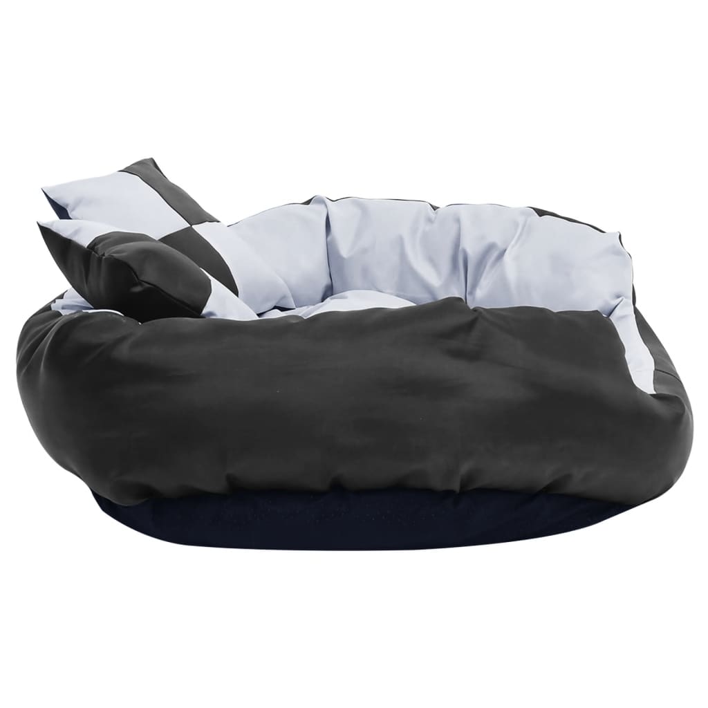 vidaXL Pernă reversibilă și lavabilă câini, gri și negru, 85x70x20 cm vidaXL Pernă reversibilă și lavabilă câini, gri și negru, 85x70x20 cm