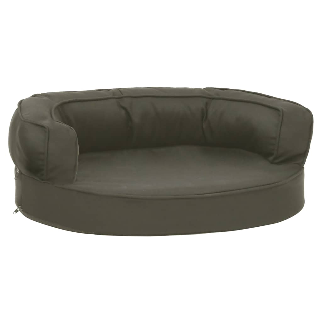 vidaXL Saltea ergonomică pat de câini, 60x42 cm, gri închis, aspect in vidaXL Saltea ergonomică pat de câini, 60x42 cm, gri închis, aspect in