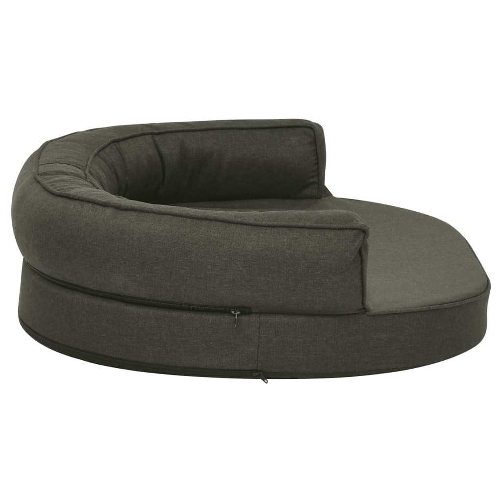 vidaXL Saltea ergonomică pat de câini, gri închis, 75x53 cm, aspect in vidaXL Saltea ergonomică pat de câini, gri închis, 75x53 cm, aspect in