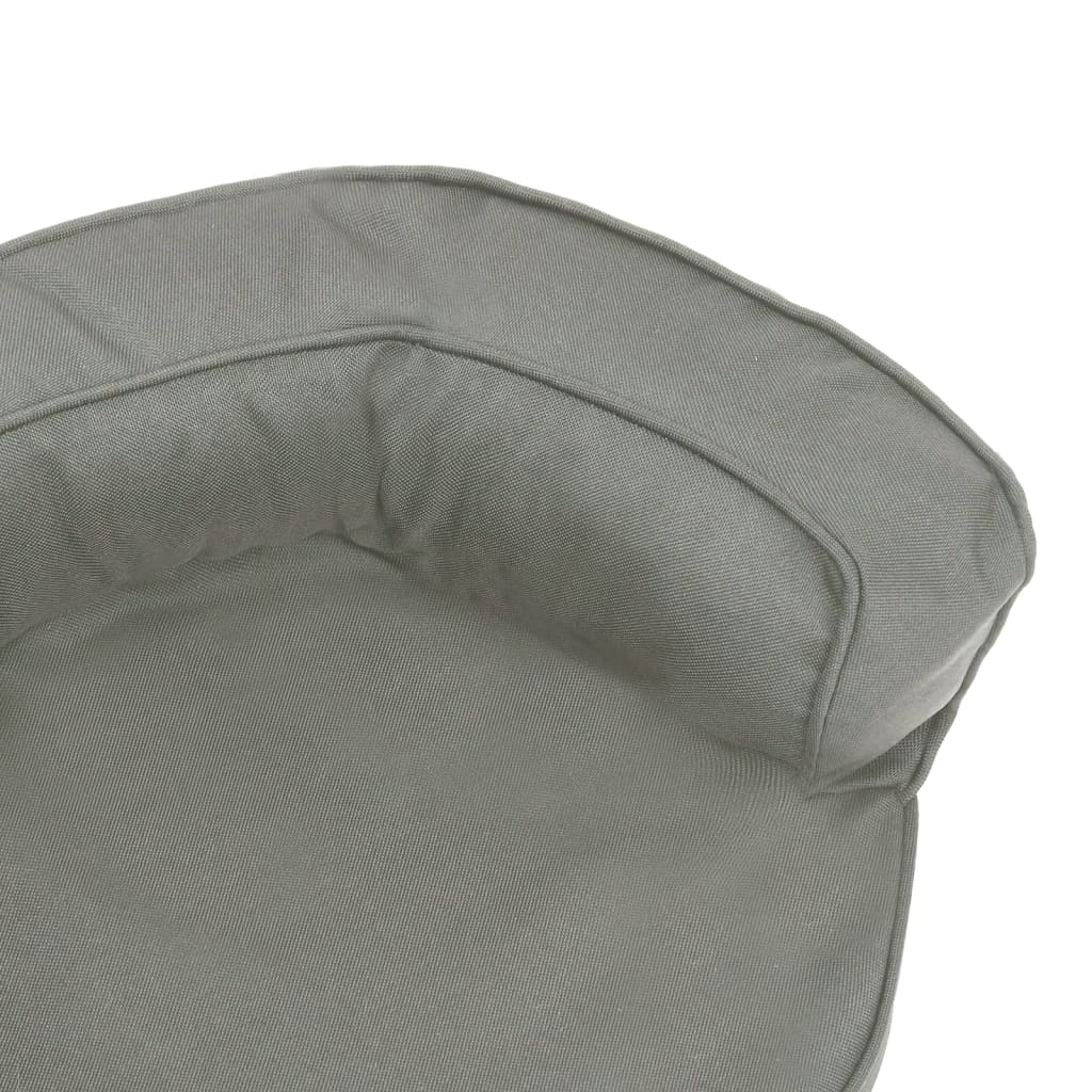 vidaXL Saltea ergonomică pat de câini, 60x42 cm, gri, aspect de in vidaXL Saltea ergonomică pat de câini, 60x42 cm, gri, aspect de in
