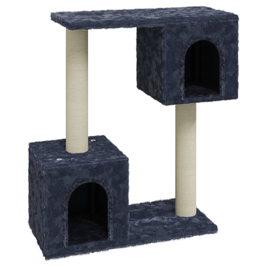 vidaXL Ansamblu pisici cu stâlpi din funie de sisal, gri închis, 60 cm vidaXL Ansamblu pisici cu stâlpi din funie de sisal, gri închis, 60 cm