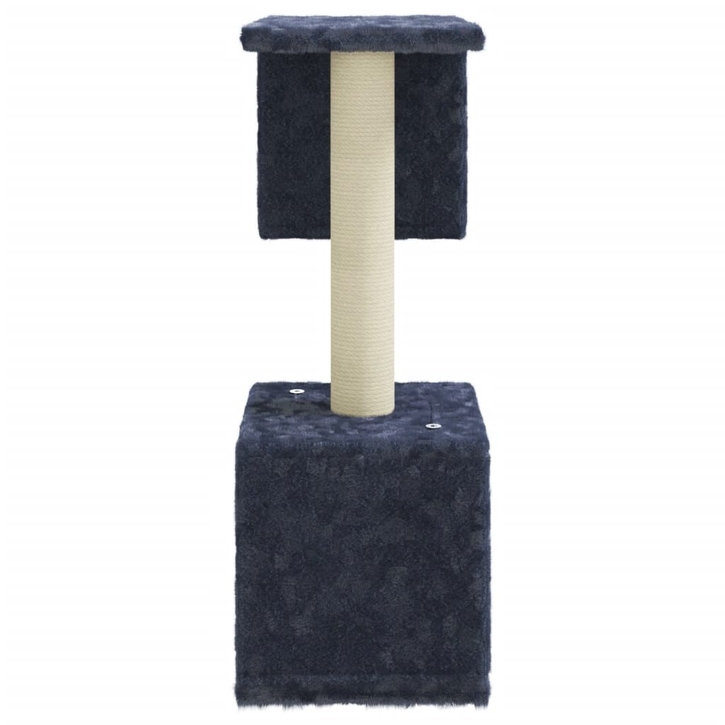 vidaXL Ansamblu pisici cu stâlpi din funie de sisal, gri închis, 60 cm vidaXL Ansamblu pisici cu stâlpi din funie de sisal, gri închis, 60 cm