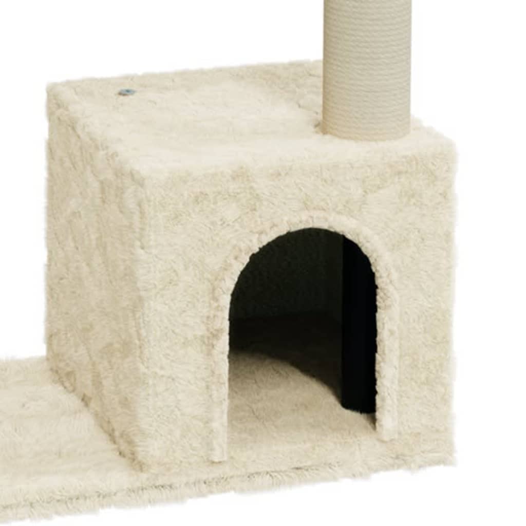 vidaXL Ansamblu pisici cu stâlpi din funie de sisal, crem, 70 cm vidaXL Ansamblu pisici cu stâlpi din funie de sisal, crem, 70 cm
