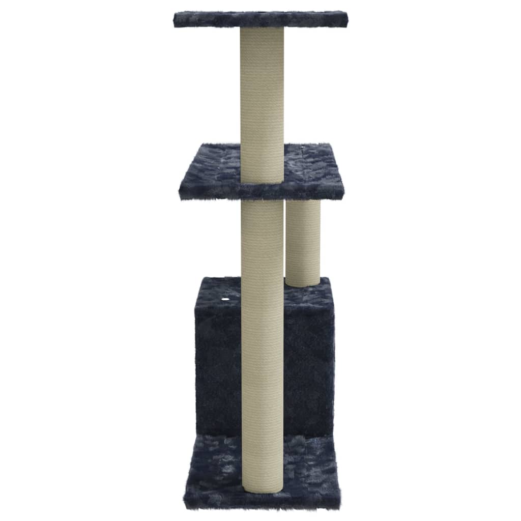 vidaXL Ansamblu pisici cu stâlpi din funie de sisal, gri închis, 70 cm vidaXL Ansamblu pisici cu stâlpi din funie de sisal, gri închis, 70 cm
