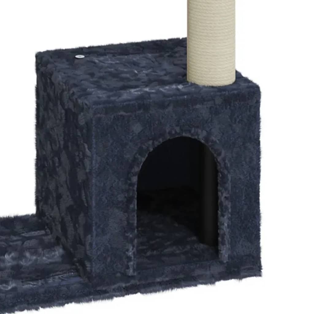 vidaXL Ansamblu pisici cu stâlpi din funie de sisal, gri închis, 70 cm vidaXL Ansamblu pisici cu stâlpi din funie de sisal, gri închis, 70 cm