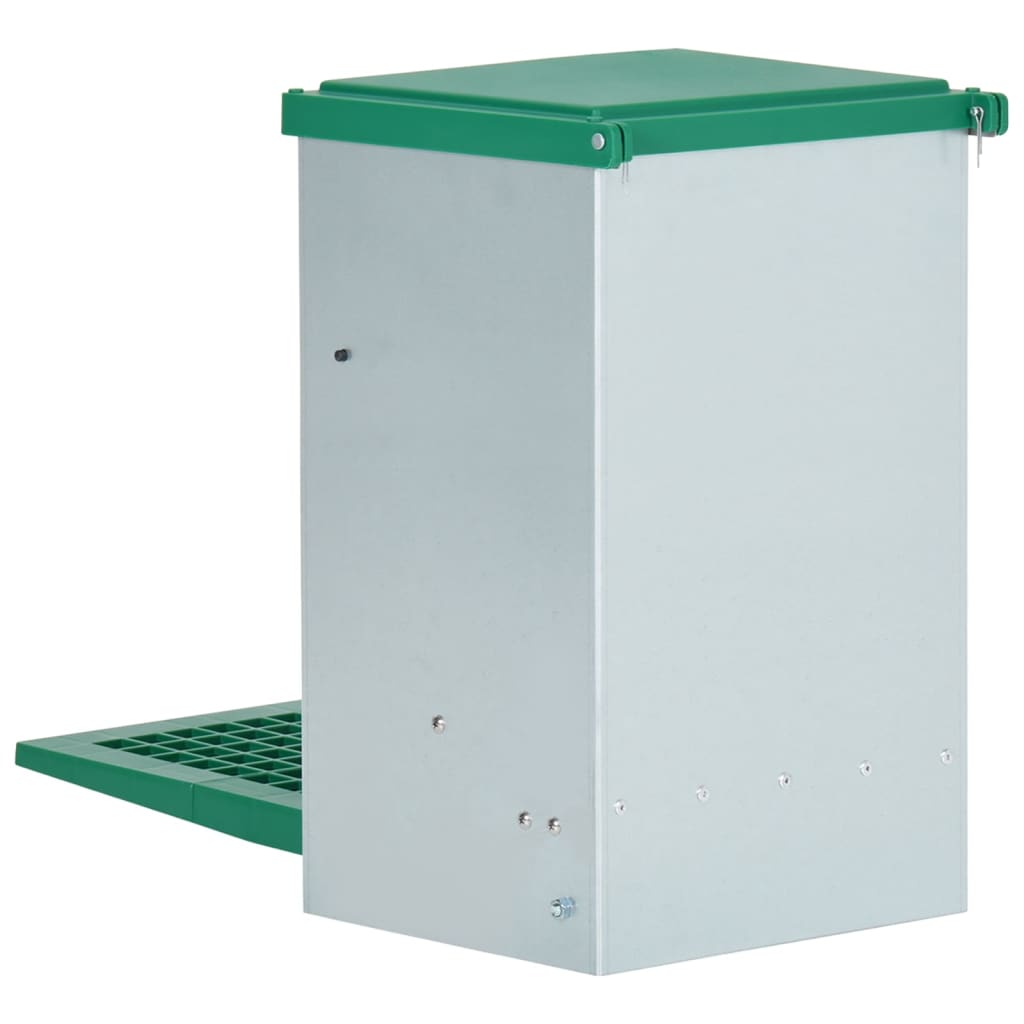 vidaXL Dozator automat de hrană pentru păsări de curte, cu banda, 8 kg vidaXL Dozator automat de hrană pentru păsări de curte, cu banda, 8 kg