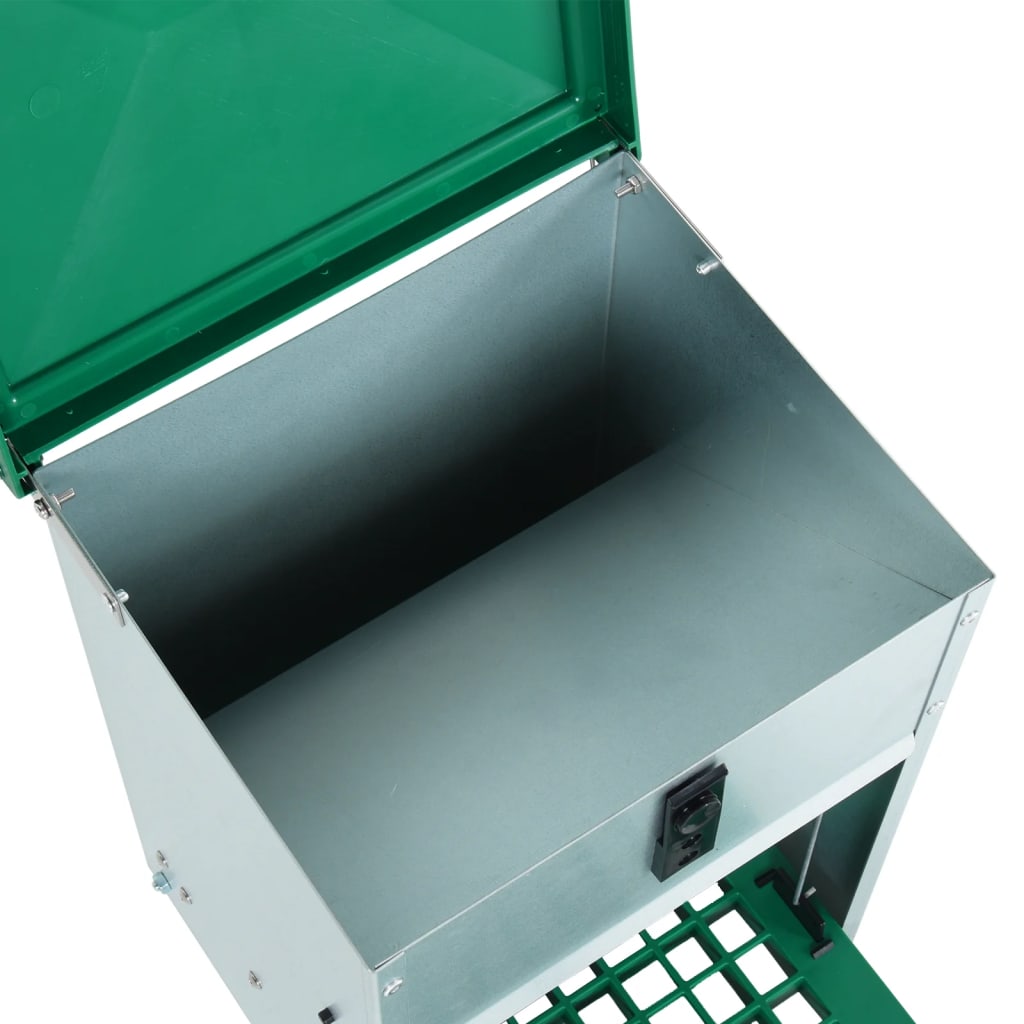 vidaXL Dozator automat de hrană pentru păsări de curte, cu banda, 8 kg vidaXL Dozator automat de hrană pentru păsări de curte, cu banda, 8 kg