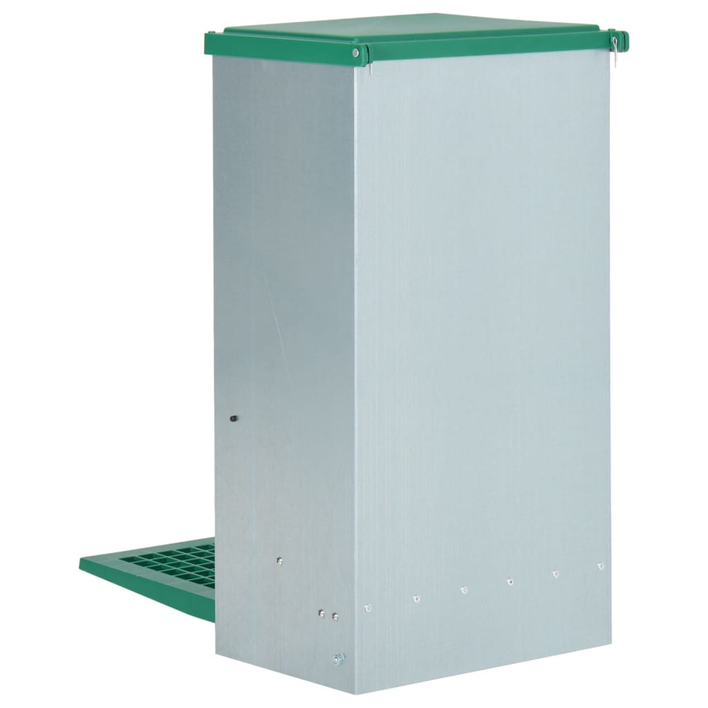 vidaXL Dozator automat de hrană pentru păsări de curte cu banda 20 kg vidaXL Dozator automat de hrană pentru păsări de curte cu banda 20 kg