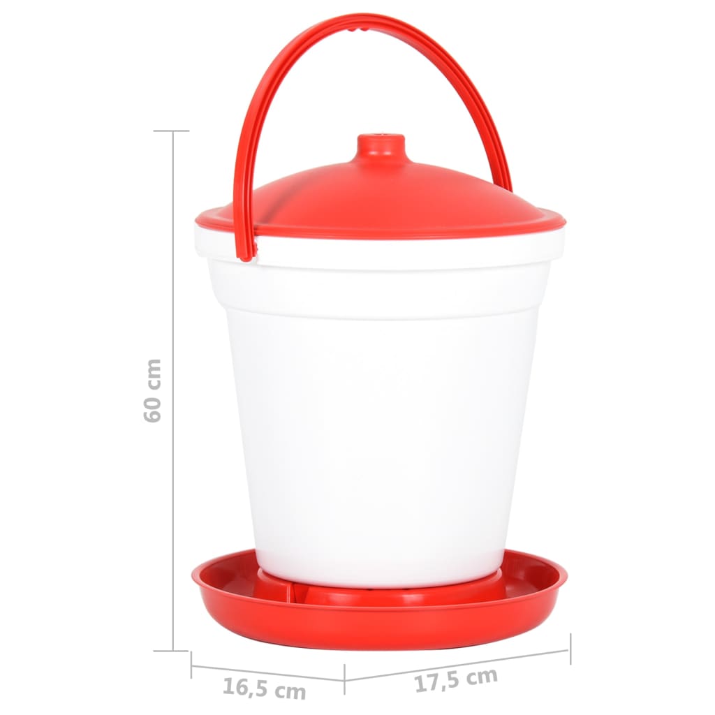 vidaXL Dozator automat de apă pentru păsări de curte, 18 L vidaXL Dozator automat de apă pentru păsări de curte, 18 L
