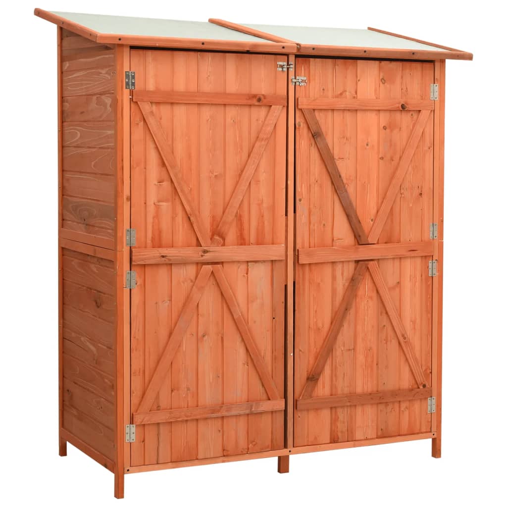 vidaXL Magazie grădină pentru unelte, 136x75x160 cm, lemn masiv brad vidaXL Magazie grădină pentru unelte, 136x75x160 cm, lemn masiv brad
